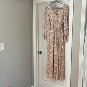Adrianna Papell Size 12 blush gown